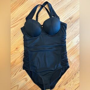 Torrid Black Underwire Onepiece Size L/12/0